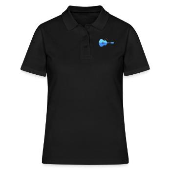 Scouts nature au feu de camp au Lake Guitar - Polo Femme - noir - Devant - Ailine (174cm)