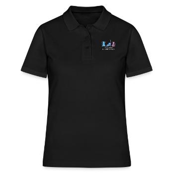 Ich War Normal Bis Zur Dritten Katze - Frauen Polo Shirt - Schwarz - Vorne - Ailine (174cm)