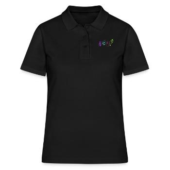 Musikliebhaber ich liebe Musik singen - Frauen Polo Shirt - Schwarz - Vorne - Ailine (174cm)