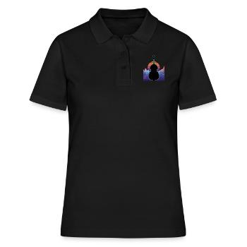 Contrebasse - Polo Femme - noir - Devant - Ailine (174cm)