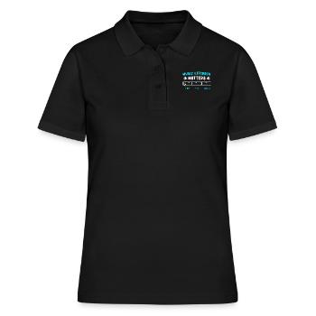 Musician reading music plays a role Music Sheet Music - Women's Polo Shirt - black - Front - Ailine (174cm)