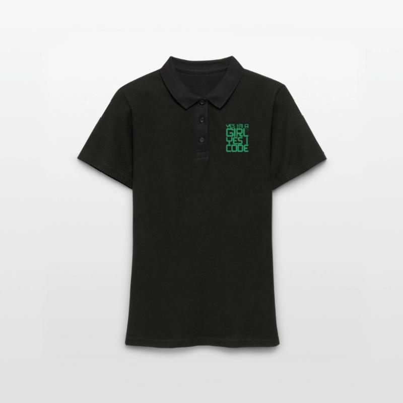 Developer Coder Programmer Girl Women's Polo Shirt