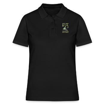 Opérateur de machine de chantier Pelle de chantier - Polo Femme - noir - Devant - Ailine (174cm)