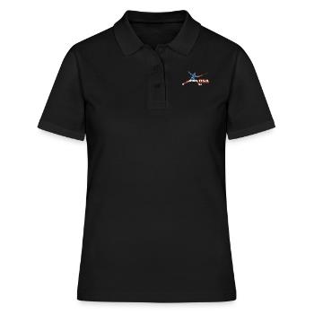 Escrime USA Team Drapeau américain Escrimeur américain - Polo Femme - noir - Devant - Ailine (174cm)