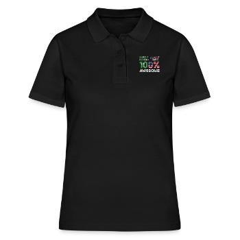 Geborener Saudi-Araber Saudi-Arabien Amerikaner - Frauen Polo Shirt - Schwarz - Vorne - Ailine (174cm)