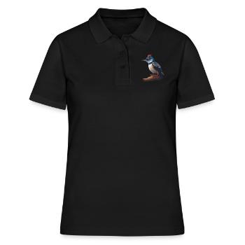 Grand pic tacheté - Polo Femme - noir - Devant - Ailine (174cm)