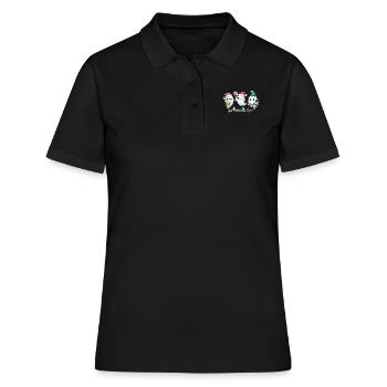 Fantômes pour les fantômes de Noël - Polo Femme - noir - Devant - Ailine (174cm)