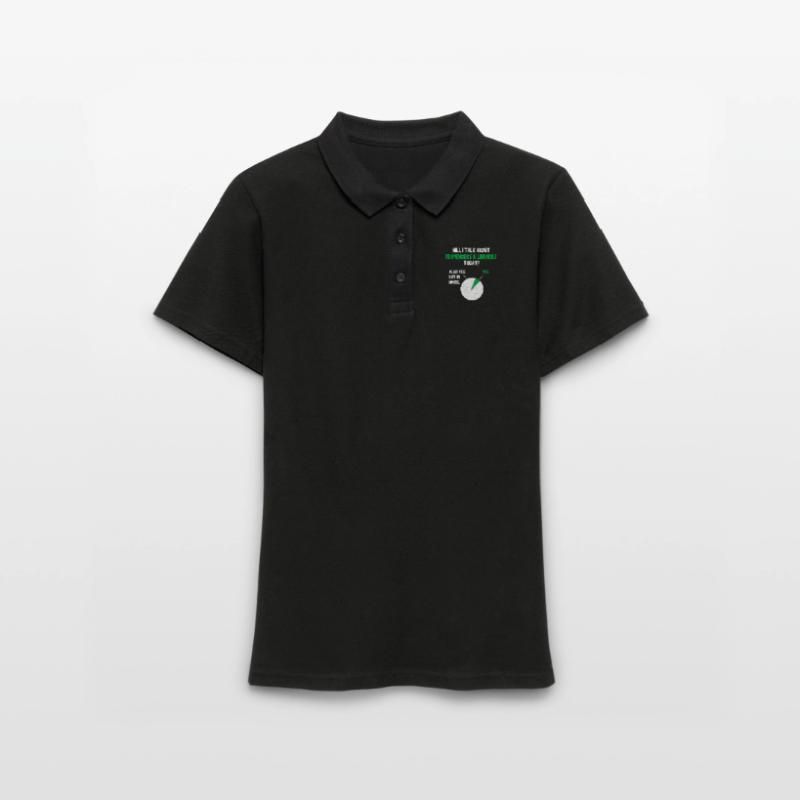 Coder Programmer Will I talk about Funny Quote Hum Frauen Polo Shirt