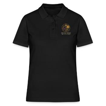 L’assistante sociale soutient le - Polo Femme - noir - Devant - Ailine (174cm)