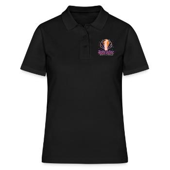Aphrodite goddess of love and beauty Design - Frauen Polo Shirt - Schwarz - Vorne - Ailine (174cm)