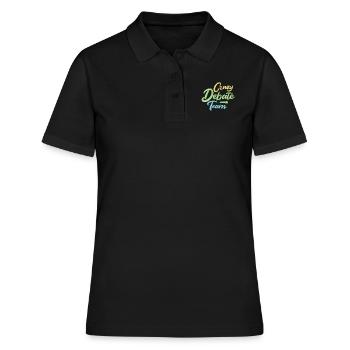 Debattieren Debatte Argumentieren - Frauen Polo Shirt - Schwarz - Vorne - Ailine (174cm)