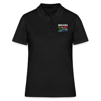 L’Afrique du Sud flag Loyalist Poison - Polo Femme - noir - Devant - Ailine (174cm)