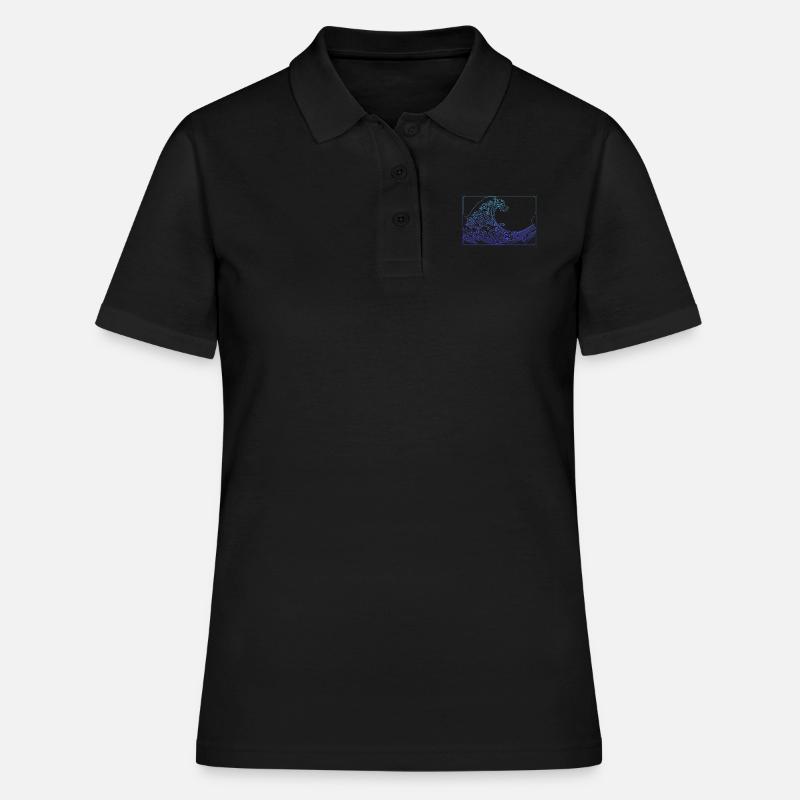 Waves only - Women's Polo Shirt - black
