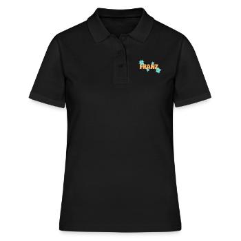 Edelweiß Franz - Frauen Polo Shirt - Schwarz - Vorne - Ailine (174cm)
