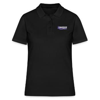 Guerrier plus fort que le cancer de l’estomac - Polo Femme - noir - Devant - Ailine (174cm)