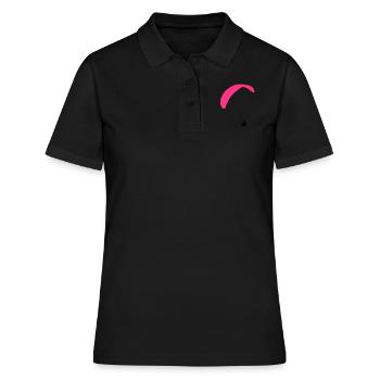 paragliding - Frauen Polo Shirt - Schwarz - Vorne - Ailine (174cm)