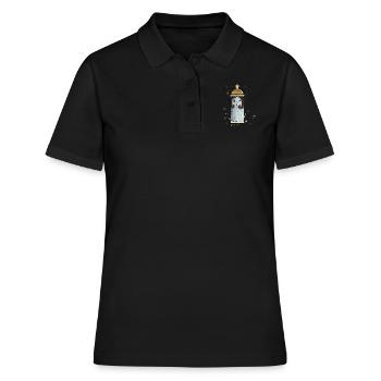milk bottle - Women's Polo Shirt - black - Front - Ailine (174cm)