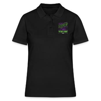 biomedical engineering christmas vacation happy - Frauen Polo Shirt - Schwarz - Vorne - Ailine (174cm)