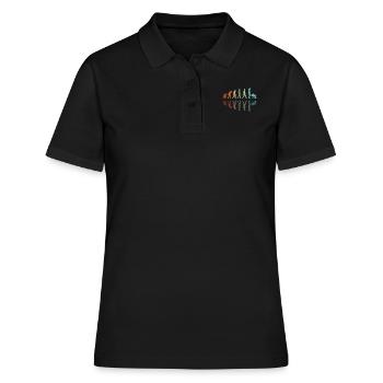 Gärtner Entwicklung - Frauen Polo Shirt - Schwarz - Vorne - Ailine (174cm)