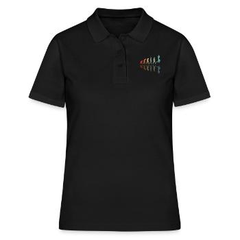 Basketball Entwicklung - Frauen Polo Shirt - Schwarz - Vorne - Ailine (174cm)
