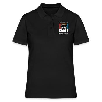 Sourire - Polo Femme - noir - Devant - Ailine (174cm)