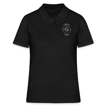 Du signe du Cancer - Sensible et intuitive - Polo Femme - noir - Devant - Ailine (174cm)