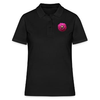 Fleur Rose Rose Fleur Fleurs Rose Rose Fleurs - Polo Femme - noir - Devant - Ailine (174cm)