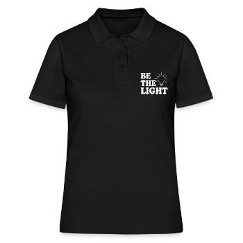 Be the light - Women's Polo Shirt - black - Front - Ailine (174cm)