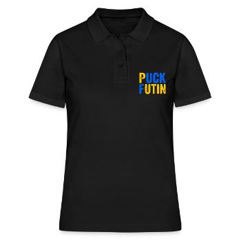 Puck futin - Frauen Polo Shirt - Schwarz - Vorne - Ailine (174cm)