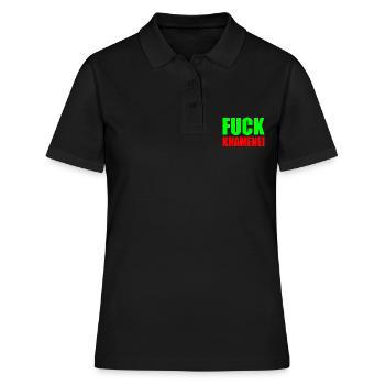 Fuck khamenei Chamenei - iran - Frauen Polo Shirt - Schwarz - Vorne - Ailine (174cm)