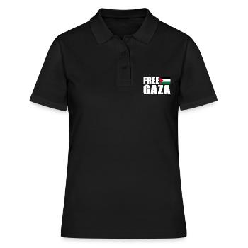 Free gaza - Polo Femme - noir - Devant - Ailine (174cm)