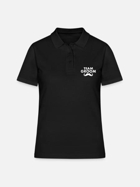 Team groom - Polo Femme - noir