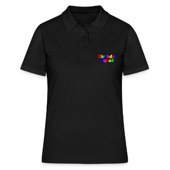 Birthday squad - Frauen Polo Shirt - Schwarz - Vorne - Ailine (174cm)