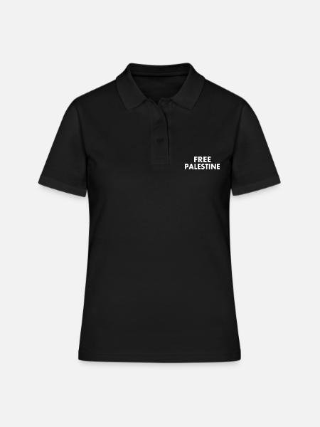 Free palestine - Polo Femme - noir