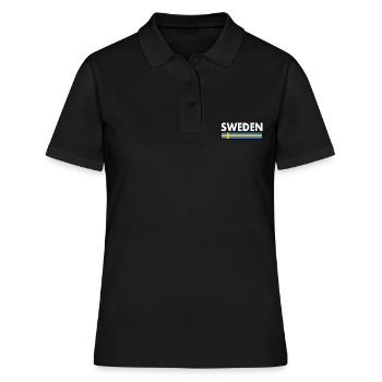 Schweden - Frauen Polo Shirt - Schwarz - Vorne - Ailine (174cm)