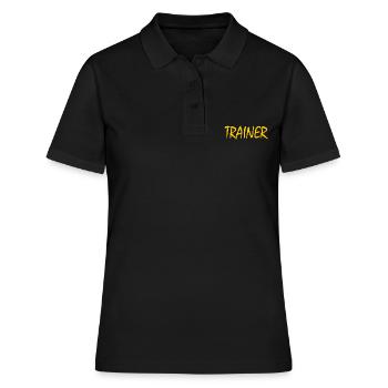 TRAINER - Frauen Polo Shirt - Schwarz - Vorne - Ailine (174cm)