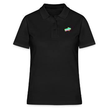 Pfeil - Frauen Polo Shirt - Schwarz - Vorne - Ailine (174cm)