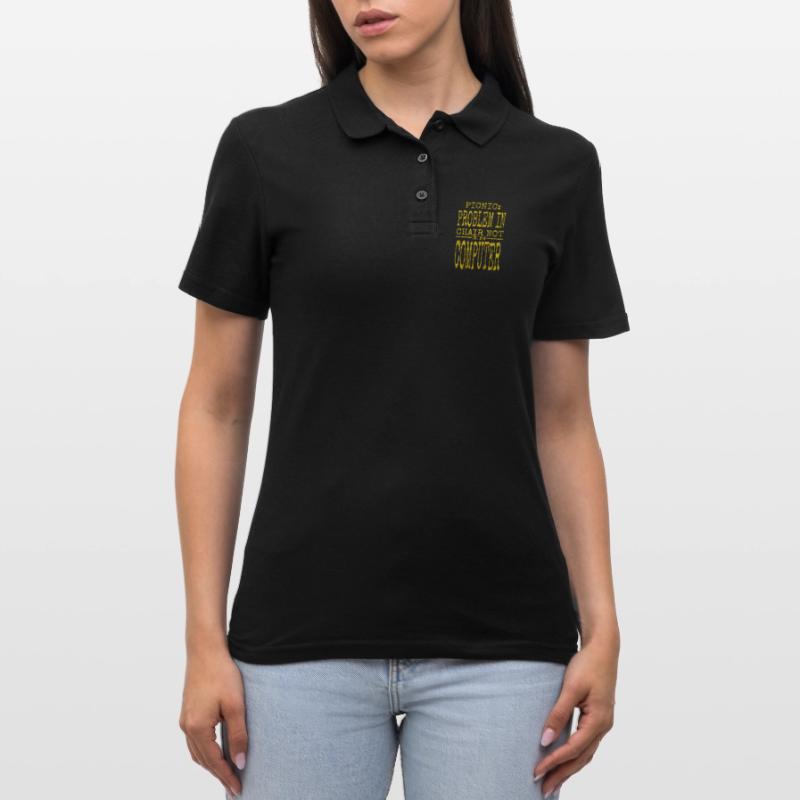 Hacking Computer Codes Programming Funny Quote Women's Polo Shirt