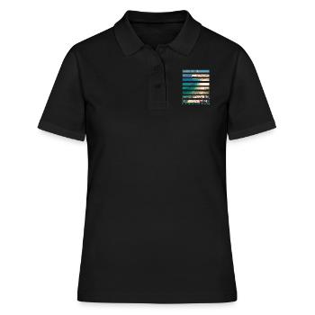 Croatie croate Hrvatska Croatie Paradis croate - Polo Femme - noir - Devant - Ailine (174cm)