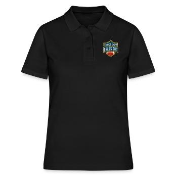 Fall s out Balls Out Fantasy Football - Frauen Polo Shirt - Schwarz - Vorne - Ailine (174cm)