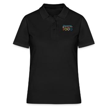 Year 2000 Retro Bitrthday Limited Edition - Women's Polo Shirt - black - Front - Ailine (174cm)