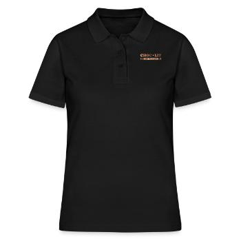 Choc-lit Noir Couleur de peau foncée Mélanine Afrique - Polo Femme - noir - Devant - Ailine (174cm)