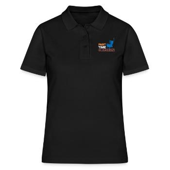 Part-Time Custodian - Women's Polo Shirt - black - Front - Ailine (174cm)