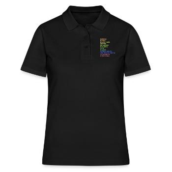 Black Lives Matter Women's Rights Africa - Women's Polo Shirt - black - Front - Ailine (174cm)