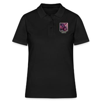 Dirndl Ersatz Dirndl Trachten Kostüm Dirndl Ersatz - Frauen Polo Shirt - Schwarz - Vorne - Ailine (174cm)