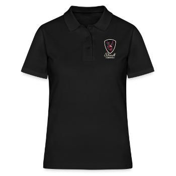 Dirndl Ersatz Dirndl Trachten Kostüm Dirndl Ersatz - Frauen Polo Shirt - Schwarz - Vorne - Ailine (174cm)