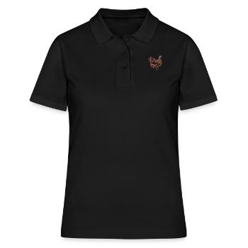 Brahma Chicken I Chicken Poultry Motif pour - Polo Femme - noir - Devant - Ailine (174cm)