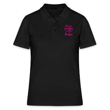 Sentez les bosses sauvez vos bosses - Polo Femme - noir - Devant - Ailine (174cm)