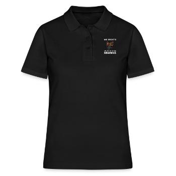 Brahma Hühner I Chicken Geflügel Motiv für - Frauen Polo Shirt - Schwarz - Vorne - Ailine (174cm)