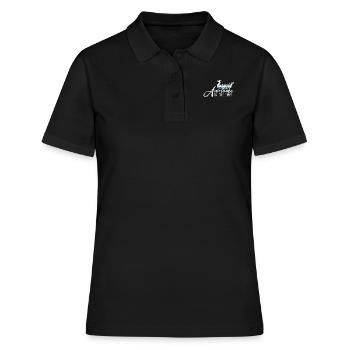 Wikinger nordisch Drachenboot - Frauen Polo Shirt - Schwarz - Vorne - Ailine (174cm)